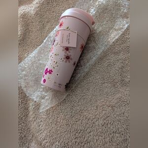 Kate Spade Pink Floral Travel Tumbler